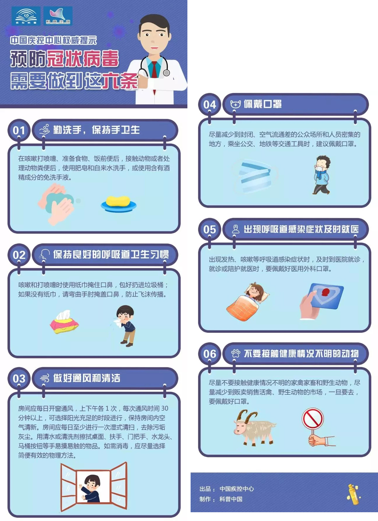 中国疾控中心权威提示:预防冠状病毒这样做!